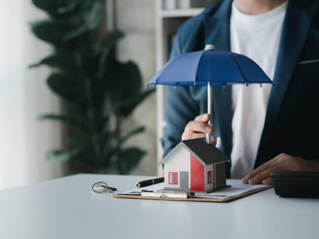 An umbrella over health insurance representation