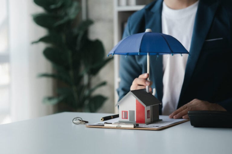 An umbrella over health insurance representation